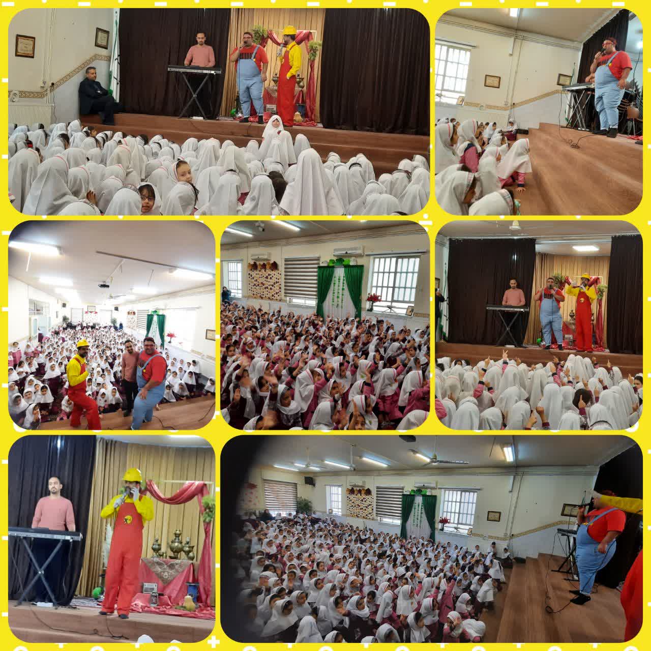 اجرای شاد و آموزنده گروه هنری  در کنار سفره یلدا