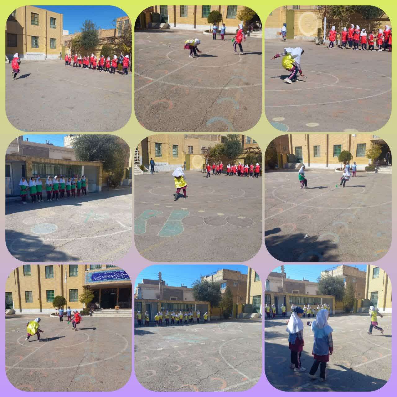 برگزاری مسابقه ورزشی درون مدرسه ای دانش آموزان پایه دوم