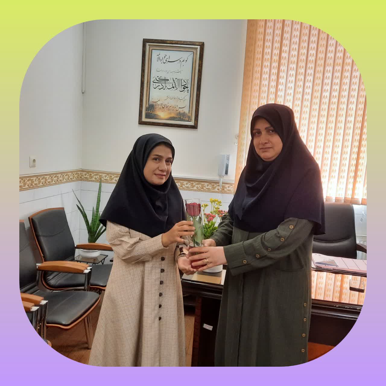 🌸🍃 تقدیر از سرکار خانم نیکزاد مشاور توانمند دبستان🌸🍃