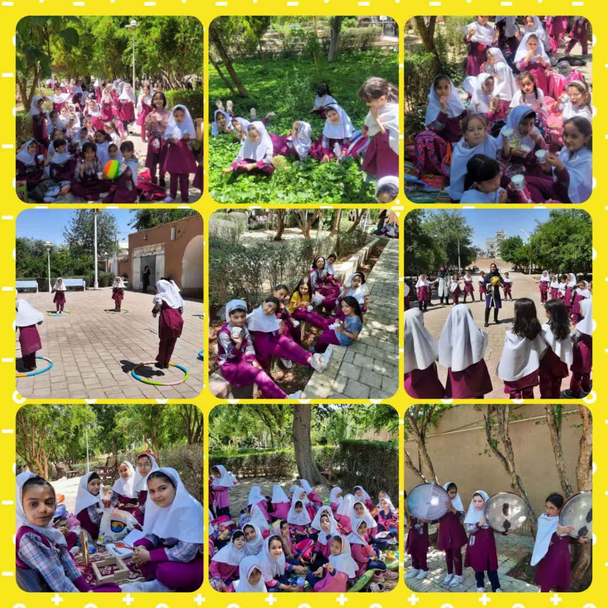 🥰🎊 یکروز شاد و به یادماندنی در اردوی نیمروز بوستان طوبی