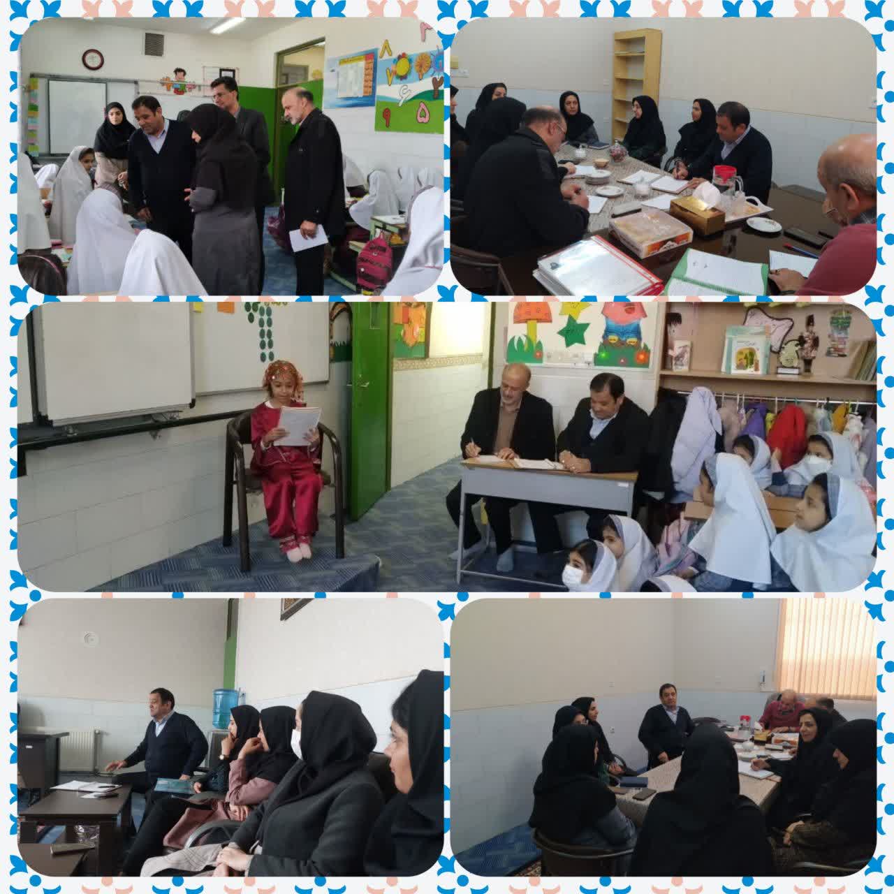 بازدید مسئولین مجتمعاز آموزشگاه و حضور در کلاس های درس