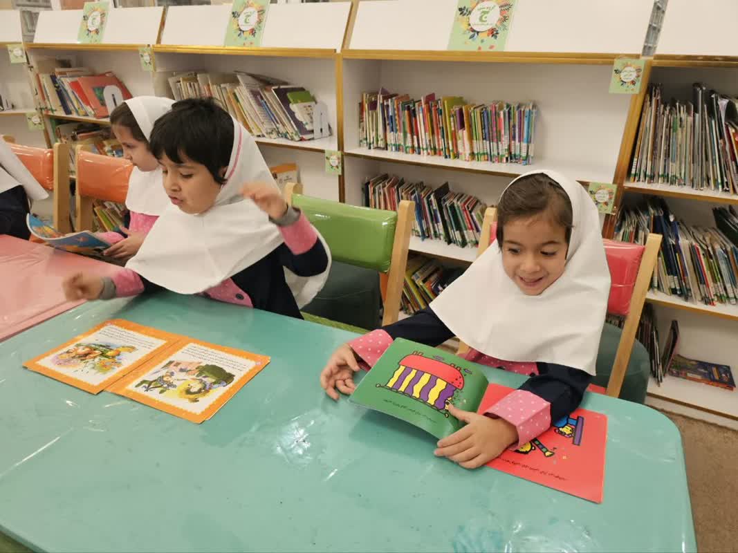 بازدید پایه پیش دبستانی از کتابخانه امام علی