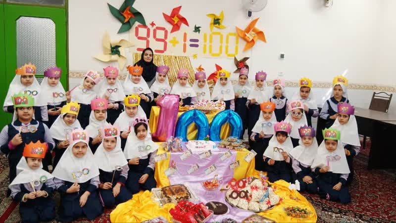 جشن یادگیری عدد 100